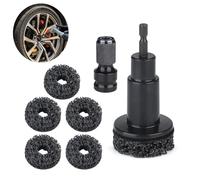 Wheel Hub Cleaning Kit, Hub Cleaning Tool & Brake Hub Resurfacing Kit - Wheel Stud Cleaner with Grinding Polishing, Portable Rust Remover for Automotive Nuts Maintenance