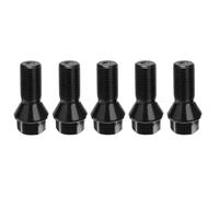 Wheel Hub Lock Bolt Compatible With For F20 F21 F22 F45 5Pcs M14 X 1.25 Black Wheel Locking Lug Bolt Nut Steel Wheel Bolts Nuts Screws OEM:36136781151