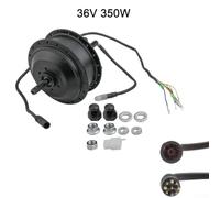 Wheel Hub Motor for Electric Bike 350W 36V/48V Brushless Rear Hub Motor Compatible with 135mm, 175mm, 195mm Rear Forks with 36 Spoke Holes (36V 350W 175mm)