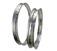 Wheel Hub Motorcycle Front & Rear Wheel Rims Circle 2.15x18 2.15 18 1.60x21 1.60 21 Inch 36 Spoke Holes(Silver)