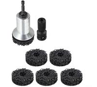 Wheel Hub Rust Removal Tool, Piece, Brake Disc Grinding Head for Axle Maintenance, Effective Deburring and Polishing Action, Plastic and Metal Construction for Automotive Repair