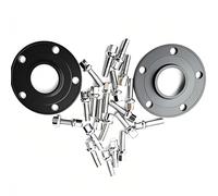 Wheel Hub Spacer 2PCS 30mm Hub-Centric Wheel Flange Spacer 5x112 PCD 66.6mm CB 12x1.5 Compatible With Benz For W220 S320 S400 S420 S500 S600 W221(Black)