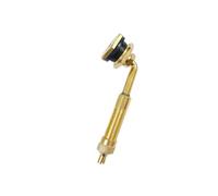 Wheel Inflation Inlet Replacement Angled Brass Screw in Metal Part for Construction Tire Maintenance Needs, 17 Cm