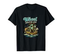 Wheel Inherit The Wind Vintage Biker Badge T-Shirt