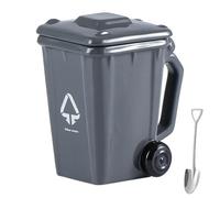 Wheel Lie Bin Cups, Ceramic Trash Cup, Funny Bin Coffee Mug, Novelty Mini Recycle Curbside Trash Bins Water Mugs, Desktop Can Drinkware Decorative Coffee Cups for Bars Office Home Desk(Black)