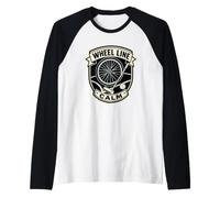 Wheel LINE Calm Adaptive Mallet Sport Raglan Baseball Tee