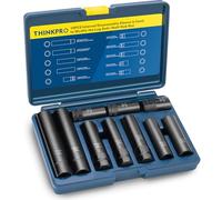 Wheel Lock Removal Kit 10 Piece, Spline Hex Master Key Set,Remove Rusted Frozen Lug Nuts on Aftermarket Wheels,Cr-Mo Steel