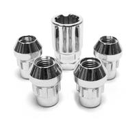 Wheel locking Bolts Compatible With Range For Rover L405 2013 2014 2015 2017 5pcs Car Accessories Wheel Nuts Solid Design Steel 22mm Alloy Fasteners