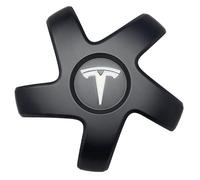Wheel Logo Decal Overlay Stickers for Tesla Refresh (Highland) Model 3 (2024 to Current), 18-in Photon & 19-in Nova, 5-pc Set (Pearl White Multi-Coat)