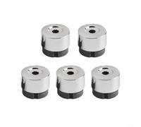 Wheel Lug Bolt Cap Trim Covers Silver Plastic for Snap-on Protective Fit for OEM 7L6601173A 2004-2017 Car Truck Wheels Set of 5 Pieces to Shield Lugs from Dirt and Moisture