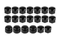 Wheel lug bolts Car Wheel Auto Hub Screw Cover Cap 17mm(Black)