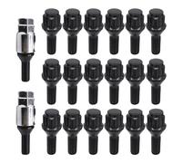 Wheel lug bolts Compatible With 5 6 7 8 Series E28 E34 E39 E60 E61 E24 E63 E64 E23 E32 E38 E31 M1 Z3 Z4 Z8 M12x1.5 28mm Car Wheel Bolts Nuts