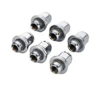 Wheel lug bolts Compatible With Infiniti For QX50 Q60 EX35 2008-2012 M12x1.25 21mm 37mm Black Or Sliver Hex Wheel Lug Nuts Seat(Silver)