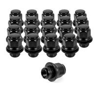 Wheel lug bolts Compatible With Mitsubishi For Lancer For Eclipse For Outlander M12x1.5 13 16" 21mm Hex 1.46x1.18 Inch Black Lug Nuts