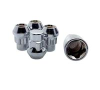 Wheel lug bolts Compatible with S-MAX For Mondeo M14x1.5 Locking Wheel Nuts Tapered Key Silver 5-Teeth Tire Screw Wheel Lock