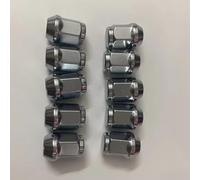 Wheel Lug Bolts Studs Car Wheel Nuts 19mm Hex Length 35mm M14x1.5 M12x1.5 M12x1.25 Lug Nuts M14x2, 1/2-20 Closed End Lug Nuts 10 Pieces(M12x1.5)