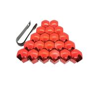 Wheel Lug Nut Cap 17 19 21mm For Suzuki For Esteem For Forenza For Forsa | 20Pcs Car Wheel Nut Cap Screw Housing Decoration(Red,21mm)