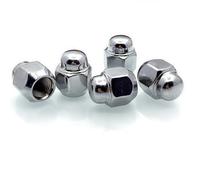 wheel lug nut Compatible With Kia For Rio For Sorento For Soul M12x1.50 Chrome Wheel Lug Stud Nut 52950-14140 52950-M1000 52950-14120 52950-14100(Nuts 5pcs)