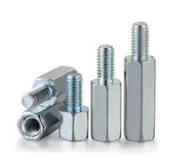 Wheel Lug Nut M3 M4 M5 M6 M8 Hex Metric Male Female Stud Hexagon Spacers PCB Motherboard Stud Spacer Pillars Deadlock Line Carbon Steel Wheel Nut Caps (Color : 7mm(20pcs), Size : M4(Thread 6mm))