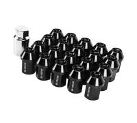 Wheel Lug Nuts Bolts Compatible With Mazda For MX-5 CX-3 CX-8 CX-9 CX-5 20pcs M12x1.5 Wheel Lug Nuts Bolts 35mm Closed End Tire Lug Nuts(Black)