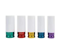 Wheel Lug Nuts Socket | Drive Wheel Protector Sleeves, Thin Wall Nut Sockets Kit | for Truck Auto SUV Sedan Brake Service Tire Rotation Flat Tire Workshop Home Garage