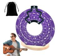 Wheel Melody Tool - Easy-To-Read Circlee of Fifths Wheel | Sturdy Construction Educational Chord Wheel | Guitar Music Theory Disc Cir-cle for Beginners and Professional