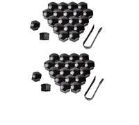 Wheel Nut Cover,Bolt 20-60Pcs Car Wheel Nut Caps 17/19/21mm Auto Hub Screw Cover Black Plastic Anti Dust Car Wheel Nut Bolt Covers Tire Accessories(Black-40pcs,21mm)