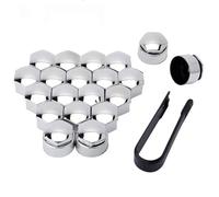Wheel Nut Covers fit for Renault Trafic II | Durable hex wheel nut caps: anti-rust protection, snug snap-on fit, and supplied with removal puller tool for alloy wheels