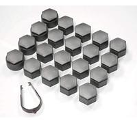 Wheel Nut Covers for VAUXHALL INSIGNIA 2010-2017 BOLT COVERS CAPS 22mm ALLOY GREY x20 SET + TOOL