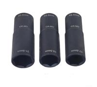 Wheel Nut Removal Tool Set 1/2 Inch Drive for Rounded Heads - Reverse Grip Sockets 3 Piece Kit