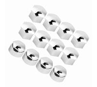 Wheel Nut Rim Cover, Wheel Screw Protection with Remover Tool Universal Car Nut Caps Dust Cover Protective Caps Auto Hub Screw Protector (Silver)