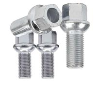 Wheel Nut Stud Bolt Compatible With VW For Caddy 2004-2015 For Fox 2003 2004 2005 2006 2007 2008 2009 2010 2011 OEM WHT002437 4PCS Car Rim Wheel Bolts