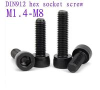 Wheel Nuts,Locking Wheel Nuts 5pcs/100pcs DIN912 Grade12.9 black hexagon Hex Socket allen Head Cap Screw M1.4 M1.6 M2 M2.5 M3 M3.5 M4 M5 M6 M7 M8(X3mm,M7 5pcs)