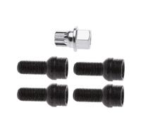 Wheel Nuts,Locking Wheel Nuts 5Pcs M14x1.5mm Vehicle Wheel Anti-Theft Lock Lug Nuts Key Screws Socket Tool Fit use for Most Car Automotive Wheel Security Bolt