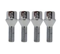 Wheel Nuts M12x1.5 26mm Hub Mounting For Clubman R55 2006-2010 | Compatible with Mini Cone Seat Hex Drive Rim Fitment Front Rear Axle Torque Transfer Thread Grip Anti Loosening Heat Treated