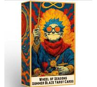 Wheel of Seasons Summer Blaze Tarot Cards, Vibrant Illustrated Deck, Divination and Fortune Telling
