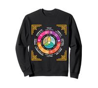 Wheel Of The Year Occult Wicca Annual Circle Eight Sabbat Sweatshirt