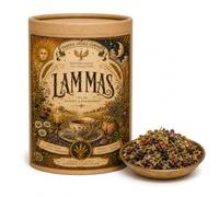 Wheel of the Year Ritual Tea Collection | 100g Loose Leaf Herbal Teas | 8 Sabbat Blends | Premium Botanical Tea in Reusable Canister | Pagan & Wiccan Seasonal Tea | Phoenix Candle Company (LAMMAS)