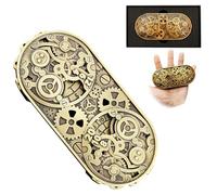 Wheel of Time DND Spinner Dice, 7-in-1 Metal Dice Set with Gift Case for Dungeons and Dragons Gamer, Polyhedral Roleplay Game Dice, Fantasy D&D Tabletop RPG Accessories Gift (Bronze)