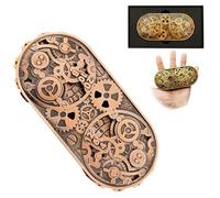 Wheel of Time DND Spinner Dice, 7-in-1 Metal Dice Set with Gift Case for Dungeons and Dragons Gamer, Polyhedral Roleplay Game Dice, Fantasy D&D Tabletop RPG Accessories Gift (Copper)