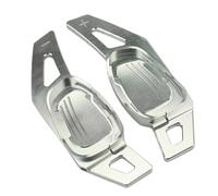 Wheel paddle shift Compatible With RS6 2015 2016 2017 2018 S6 2015 RS7 2016 For A5 S5 S3 SQ5 RS3 Car Steering Wheel Shift Paddle Shifter Gear Extention Cover(Silver)