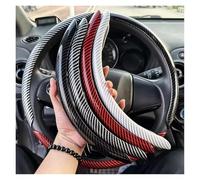 Wheel Protector Cover 3PCS Carbon Fiber Silicone Car Steering Wheel Cover 1K Micro PVC Booster Steering Protective Case Cover(2pcs gold)