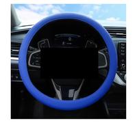 Wheel Protector Cover Car Silicone Steering Wheel Cover Elastic Texture D-shaped Covers Decoration Accessories Steering Protective Case Cover(Dark Blue)