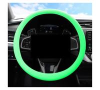 Wheel Protector Cover Car Silicone Steering Wheel Cover Elastic Texture D-shaped Covers Decoration Accessories Steering Protective Case Cover(Green)