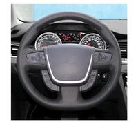 Wheel Protector Cover For 508 2011-2008 SW 2012 2013 2014 2015 2016 2017 Car Steering Wheel Cover Hand Warming Steering Wheel Protector Auto Steering Wheel Cove(BLACK LINE)