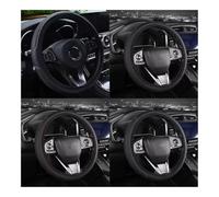 Wheel Protector Cover For A4e9 1pc Steering Wheel Cover Breathable PU Anti Slip Covers Universal Accessories 37-38cm Car Pu