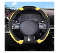 Wheel Protector Cover For Haval F5 F7 F7X H2 H2S H3 H4 H5 H6 H6S H7 H8 H9 M6 For Jolion Car Steering Wheel Cover PU Leather Auto Accessoires Auto Steering Wheel Cove(D Shape- Yellow)