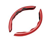 Wheel Protector Cover For Volvo For Xc60 V50 V40 For Xc90 For S60 S40 S80l For V90 For V60 Ex90 For S90 Xc40 C40 Carbon Black Fiber Steering Wheel Cover Auto Steering Wheel Cove(Red)