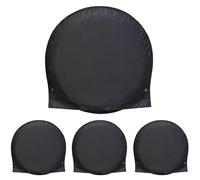 Wheel Protector Covers - Set of 4 Tire Waterproof Sun Protection Wrap with Fixed Band Foldable Dust Guard | Elastic Fit for Caravan, SUV, Van, , , Garage Storage, Outdoor Travel