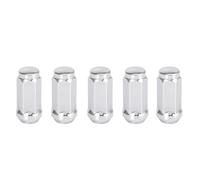 Wheel Replacement Bolts 5pcs M14x2.0 Vehicle Wheel Lug Nuts Bulge Acorn Cone Closed End 1.9inch Long 3/4" Hex Silver Tone